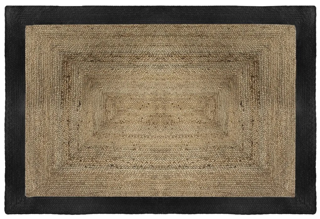 Koberec Hank, 120x170 cm, béžová/čierna