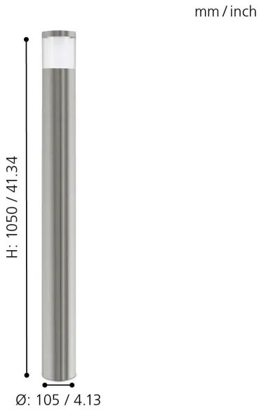 Eglo 94279 - LED vonkajšie osvetlenie BASALGO 1 1xLED/3,7W/230V