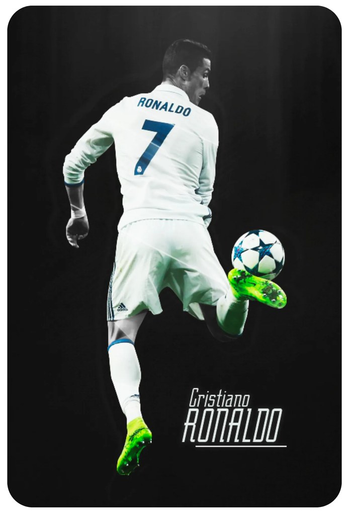Textilná nálepka na stenu "Cristiano Ronaldo 2"