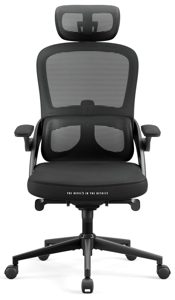 Ergonomická kancelárska stolička Diablo V-Light, čierna