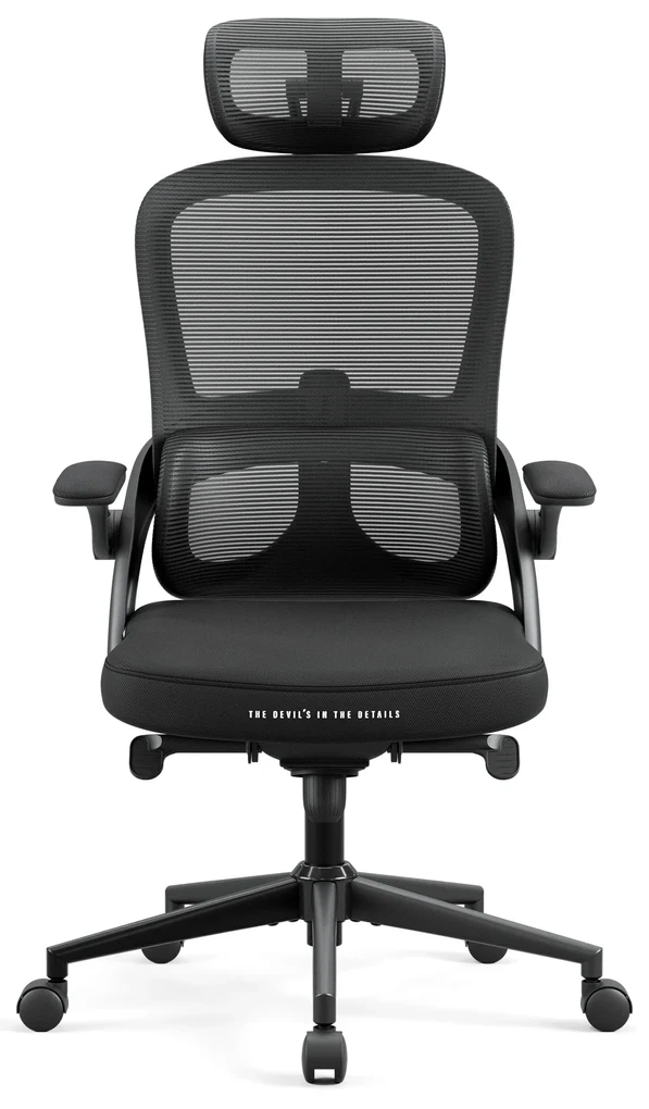 Ergonomická kancelárska stolička Diablo V-Light, čierna