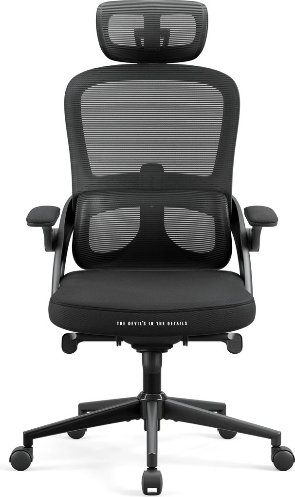 Ergonomická kancelárska stolička Normal Size, čierna: Diablo V-Light