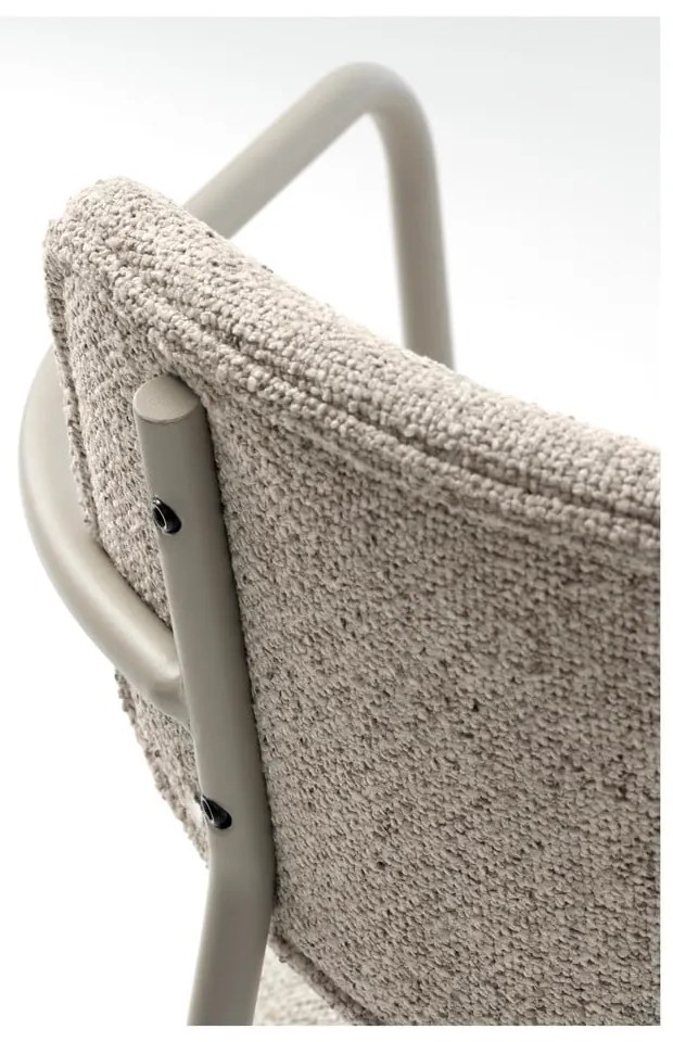 Krémovobiela jedálenská stolička Zama – Unique Furniture