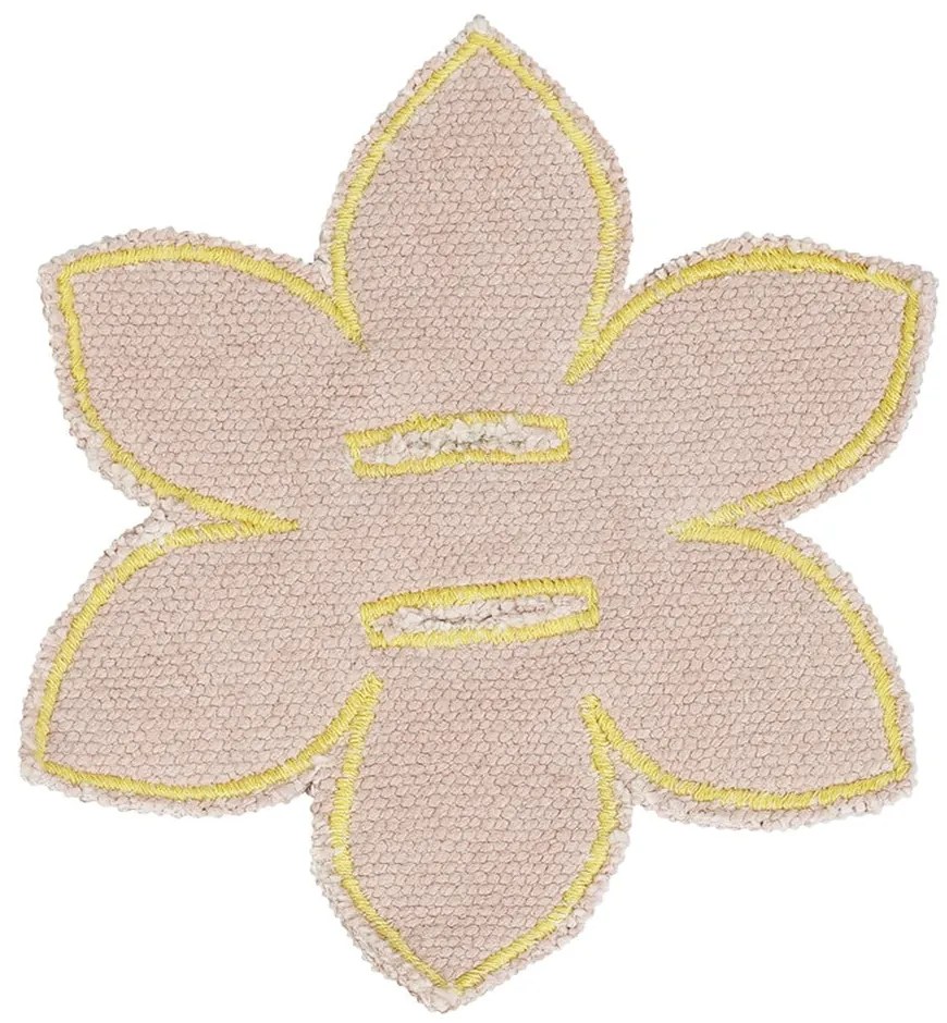 Krémový bavlnený detský hrací koberec 120x160 cm Wildflowers – Lorena Canals