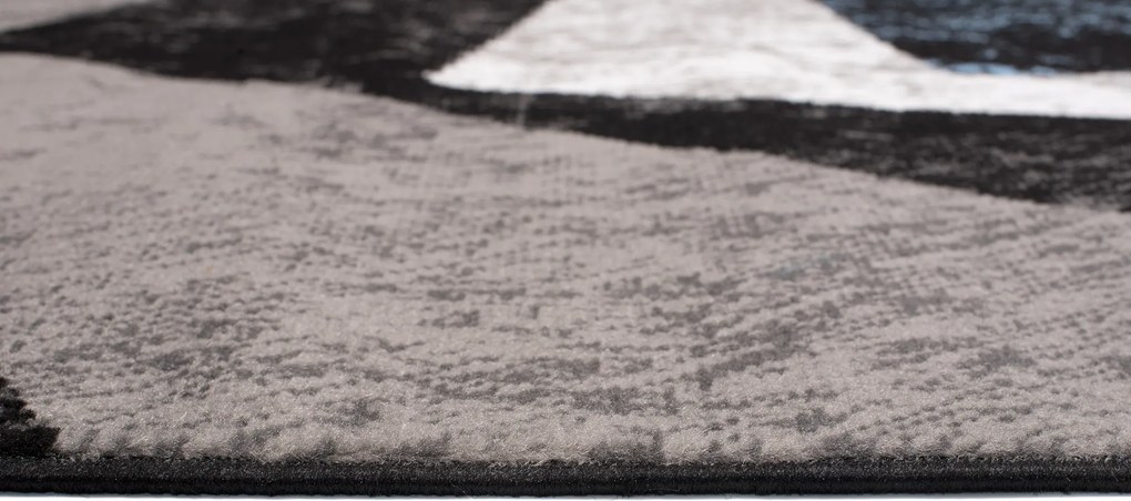 TA Koberec K855E BLACK CHEAP PP EYM Sivý Obdĺžnikový Rozmer: 80x150 cm