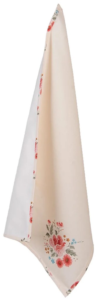 Bavlnená utierka s kvetmi Little Rose Collection - 52*72 cm