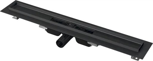 Sprchový žľab Alca 115 cm nerez černá mat APZ101BLACK-1150