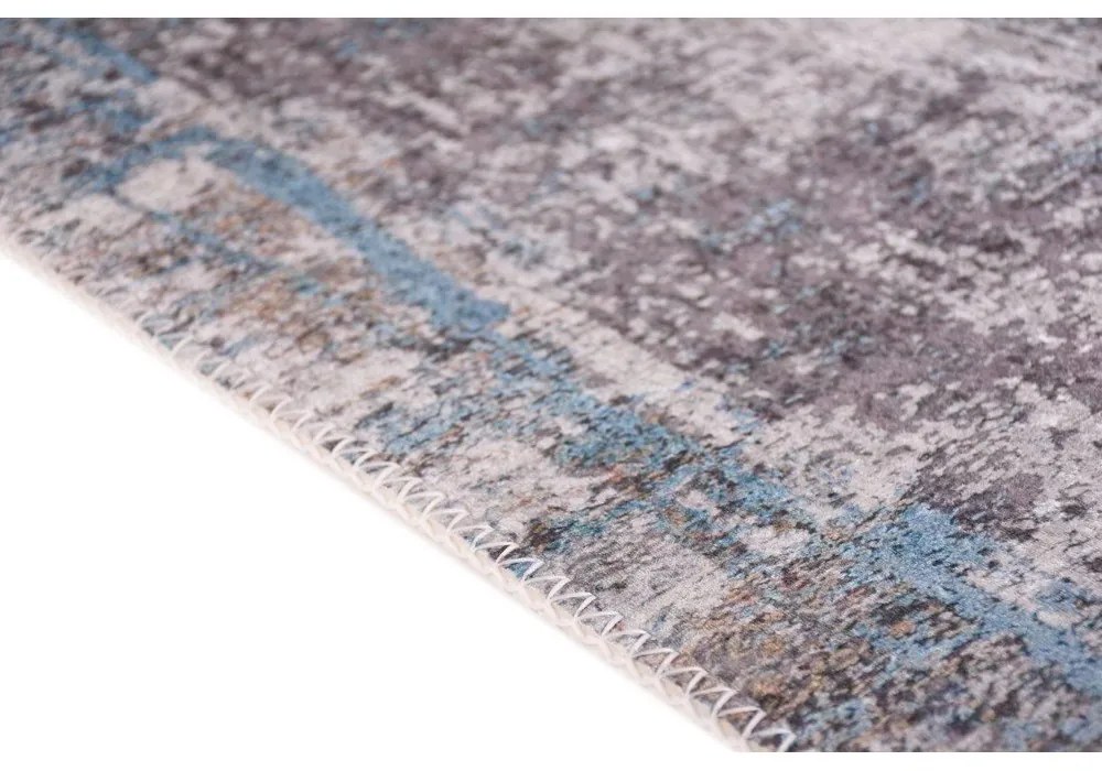 Modrý prateľný behúň 80x300 cm Abstract Colors Blue – Vitaus