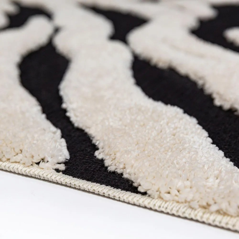 Čierno-biely koberec 160x230 cm Esra Zebra – Flair Rugs