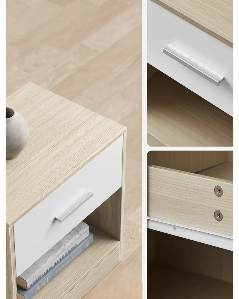 Súprava nočných stolíkov E1081, dub, 2 ks