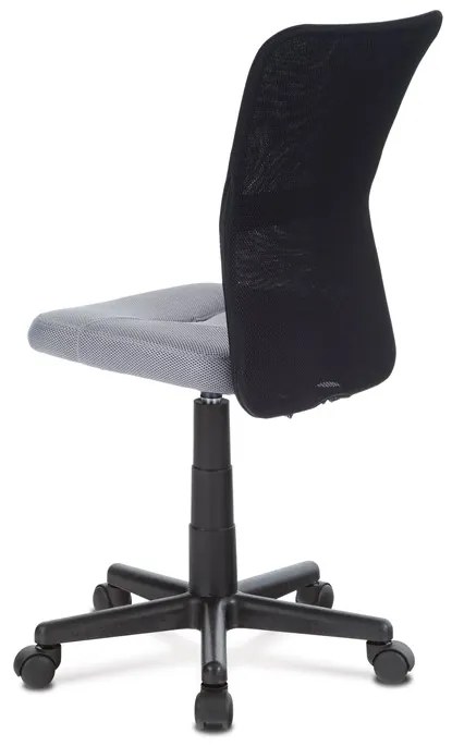 Autronic BONTEC Detská stolička, výškovo nastaviteľná, šedá sieťovina, KA-2325 GREY Farba: Oranžová