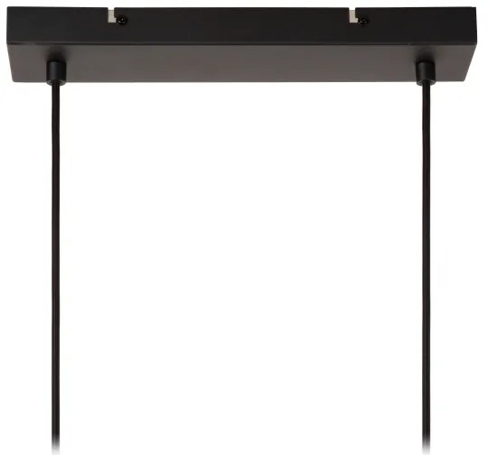 Lucide 45409/04/30 - Luster na lanku MAYA 4xE27/40W/230V čierna