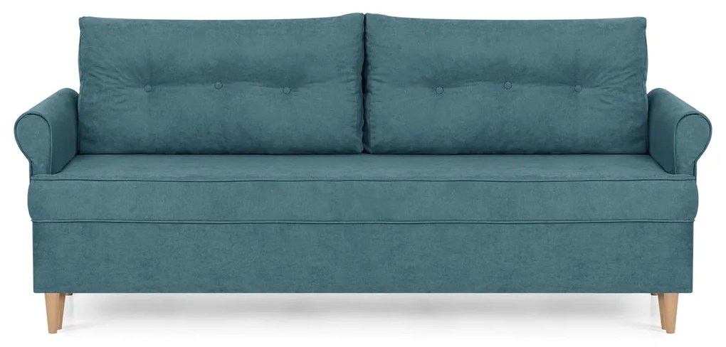 Trojmiestna pohovka s funkciou spania ELI Tyrkysová