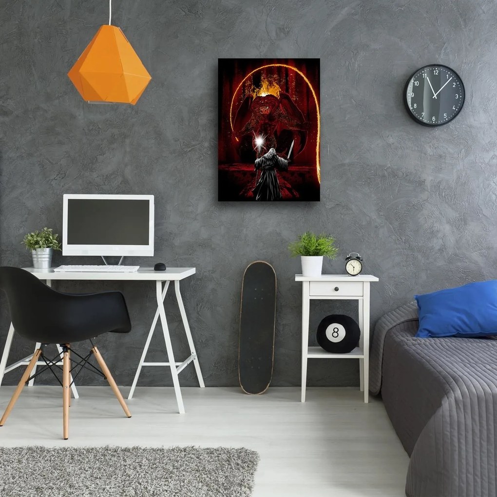 Gario Obraz na plátne Pán prsteňov, čarodejník a démon - DDJVigo Rozmery: 80 x 120 cm