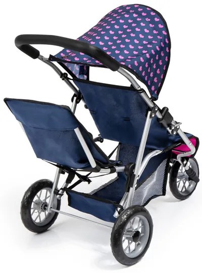Bayer Design Kočík pre bábiky dvojičky Duo (modrá) (100355100)