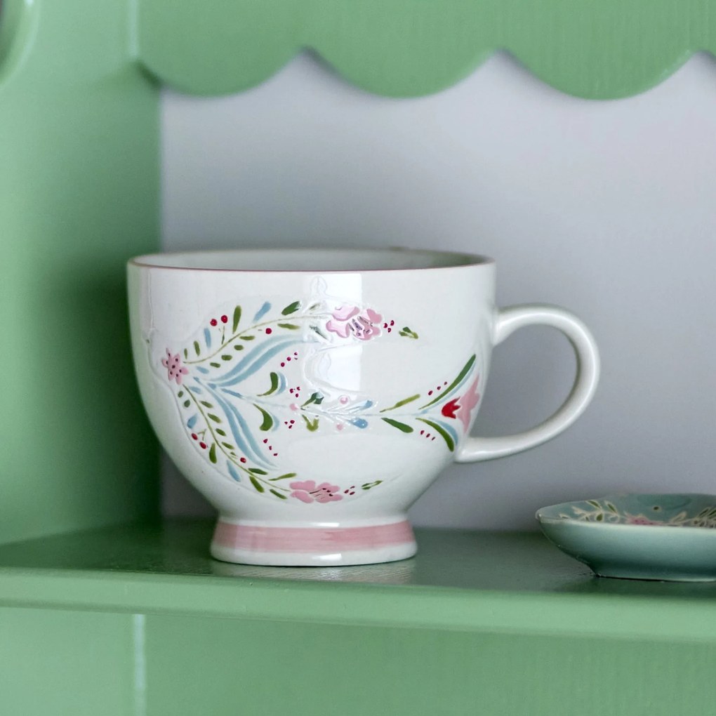 Bloomingville Hrnček Rosalynde White 400 ml