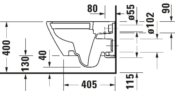 Duravit 49030900B2 - Závesné WC so sedátkom D-CODE keramika/lesklá biela