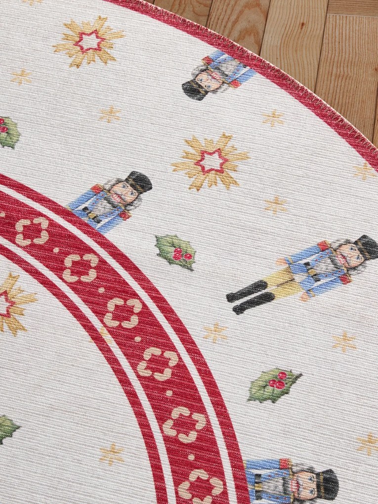 Kusový koberec Villeroy & Boch Toy's delight 106274 Cream, Red kruh, 160x160 (priemer) kruh, červená, obývacia izba, Villeroy & Boch