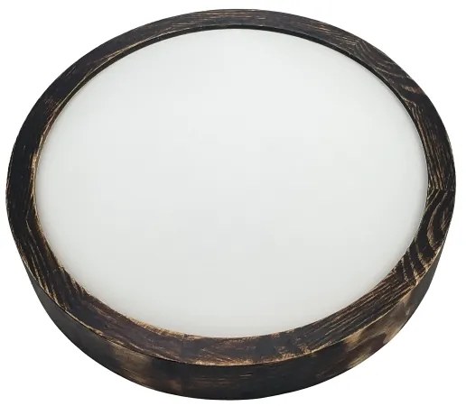 Brilagi - LED stropné svietidlo CARVALHO SLIM SMOKEY LED/20W/230V dub pr. 27,5 cm