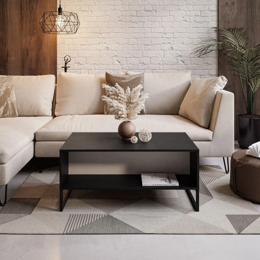 KONFERENČNÝ STOLÍK YSABEL ČIERNY + KAŠMÍR 2