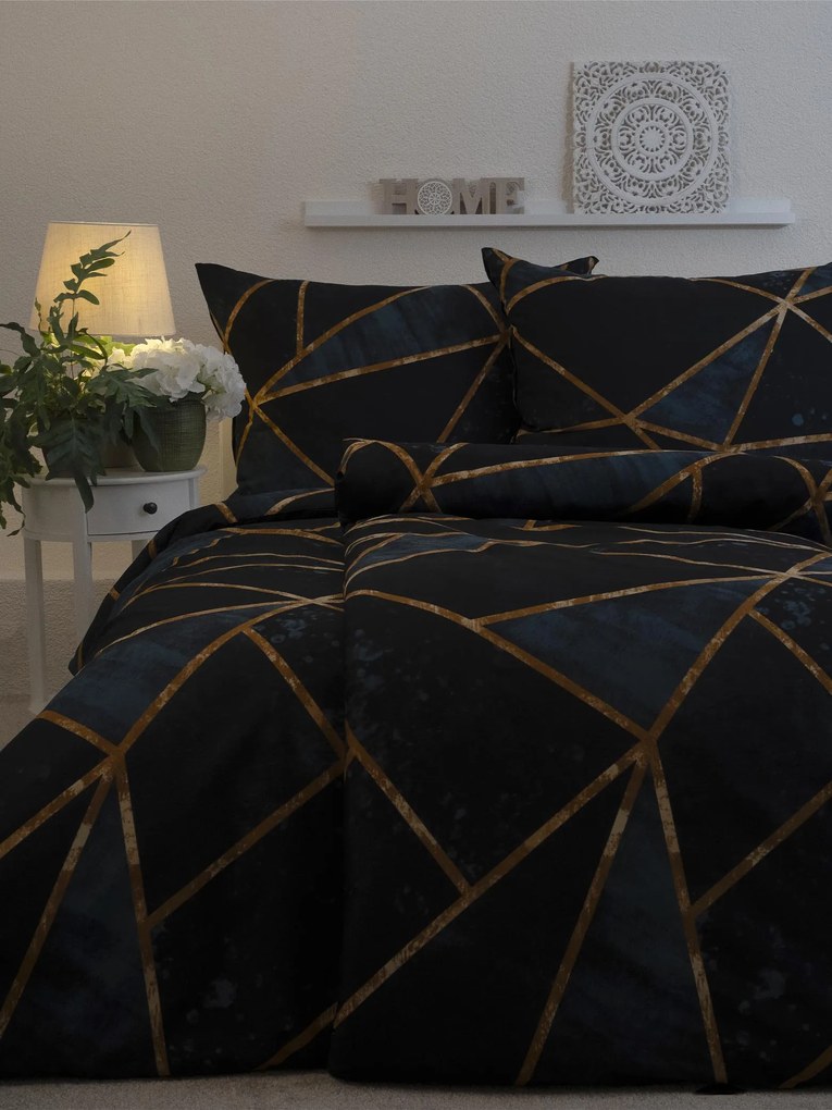 Predĺžené bavlnené obliečky Renforcé - Marco zelené