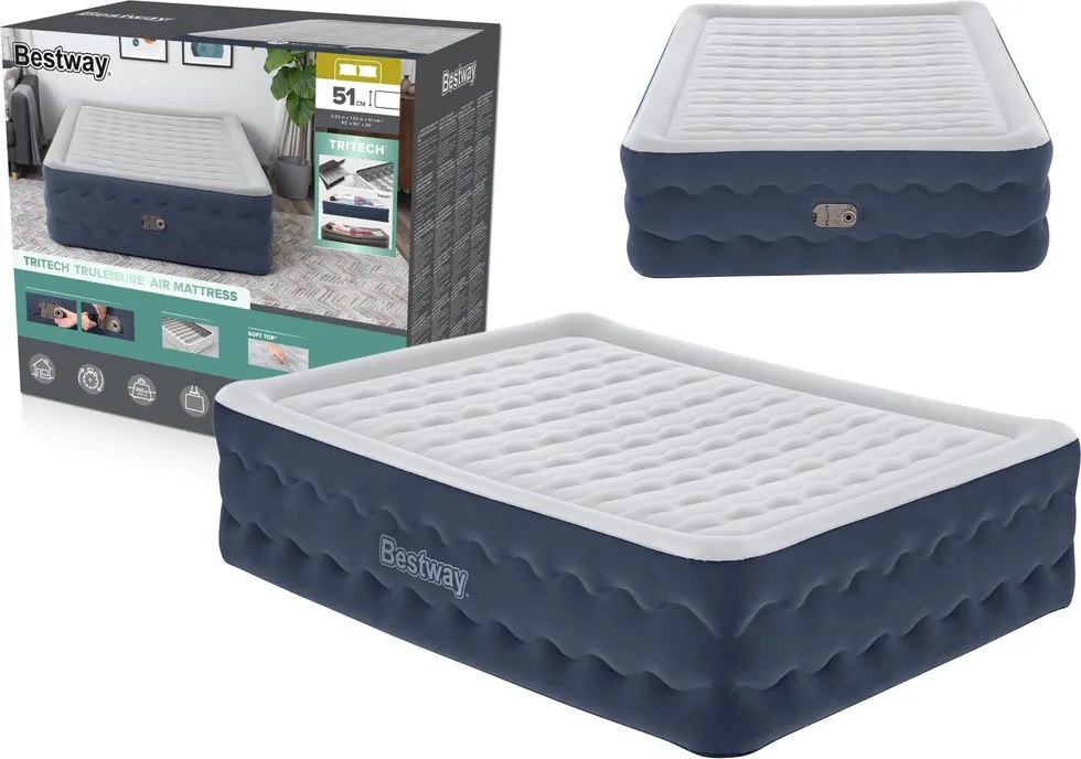 Nafukovací matrac Bestway 203 x 152 x 51 cm 6716P