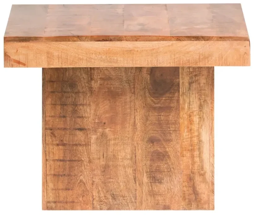 furniture-nabytek.cz - Masívny konferenčný stolík z mangového dreva, lakovaný, hnedý – 60×60×45 cm