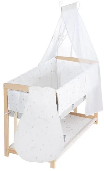 roba Detská postieľka so spacím vakom 4 v 1 + Detská deka, 70 x 100 cm (800010723)