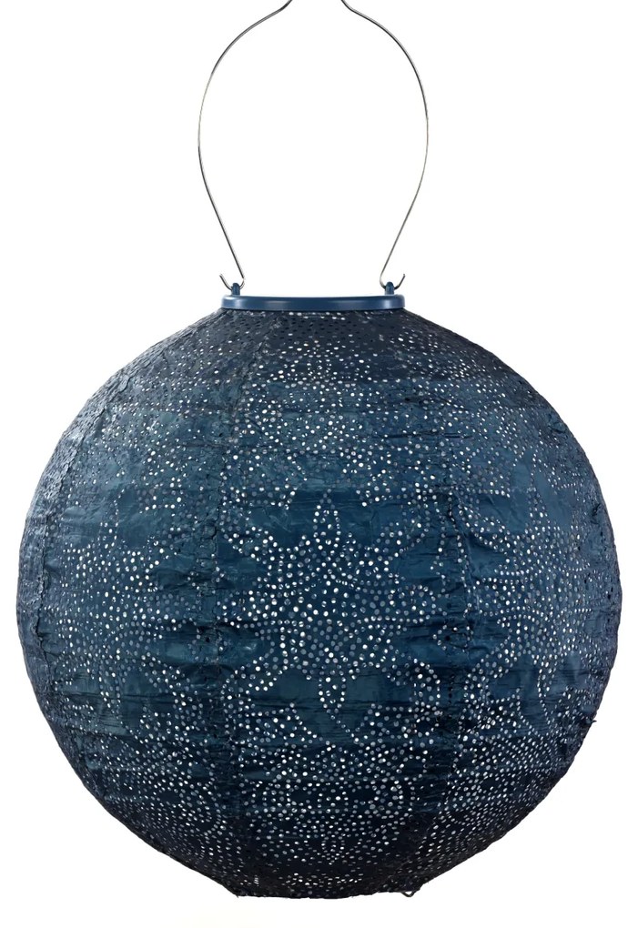 SOLÁRNY LAMPÁŠ ROUND 28,9X30 CM MODRÁ