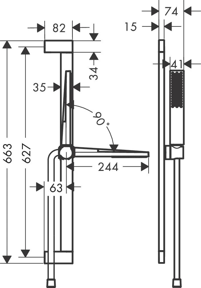 Hansgrohe Pulsify E, sprchová súprava 100 1jet EcoSmart+ so sprchovou tyčou 650 mm, biela matná, HAN-24371700