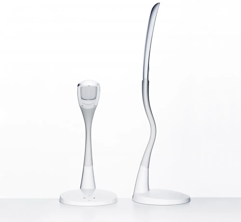 Stolná LED lampa Soleto, biela