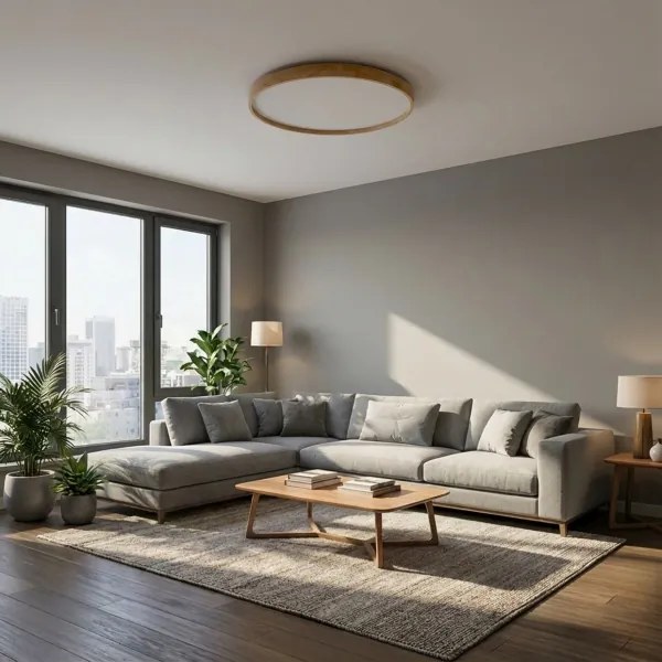 Brilagi -LED Stmievateľné svietidlo ALSON LED/72W/230V 3000-6500K dub pr. 78 cm+diaľkový ovládač
