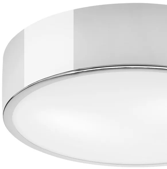 Stropné svietidlo DANTE 2xE27/60W/230V pr. 36 cm lesklý chróm