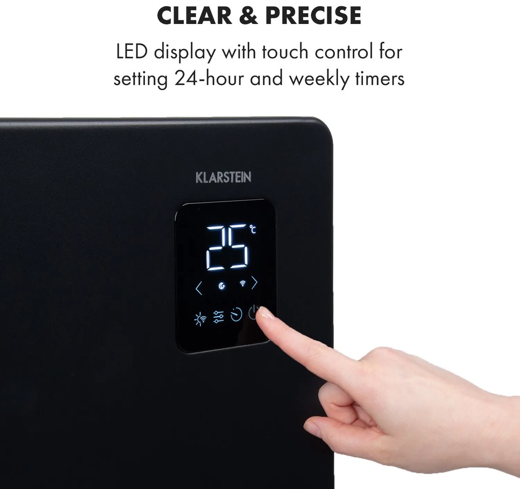 Klarstein Bansin Smart 1500, konvektor, 1500 W, ovládanie cez aplikáciu