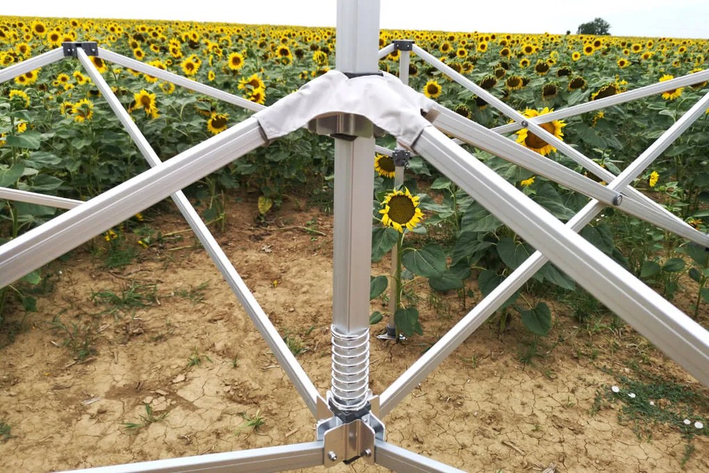 BRIMO Svadobný stan 4x8 m - s 3 stenami - Zelená 18