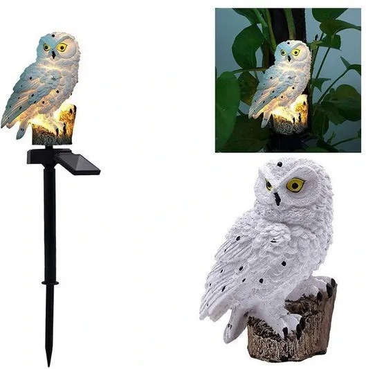 Azar 669 Dekoratívna solárna lampa Sova