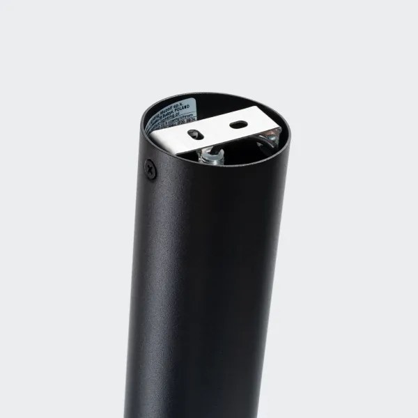 Sollux SL.1409 - Bodové svietidlo NERO 1xGU10/10W/230V 22,5 cm čierna/lesklý chróm