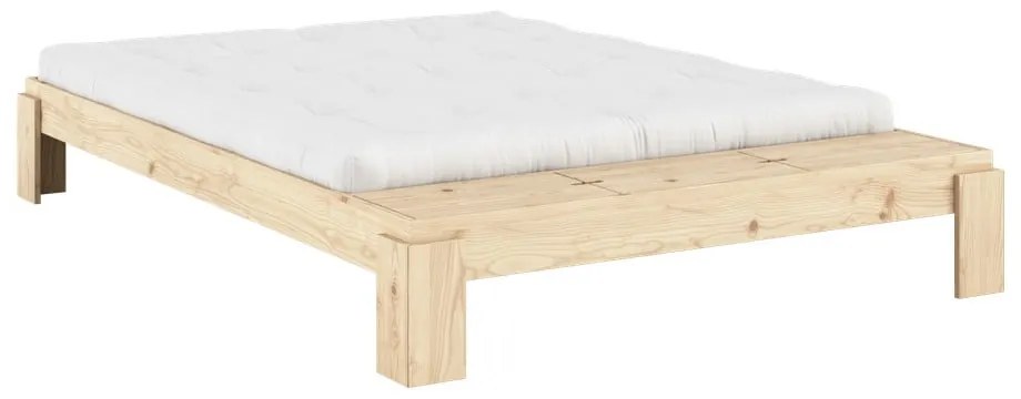 Dvojlôžková posteľ z borovicového dreva s roštom v prírodnej farbe 160x200 cm Layers – Karup Design