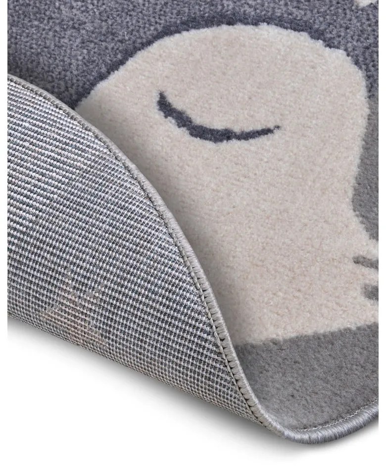 Sivý detský koberec ø 140 cm Fox – Hanse Home