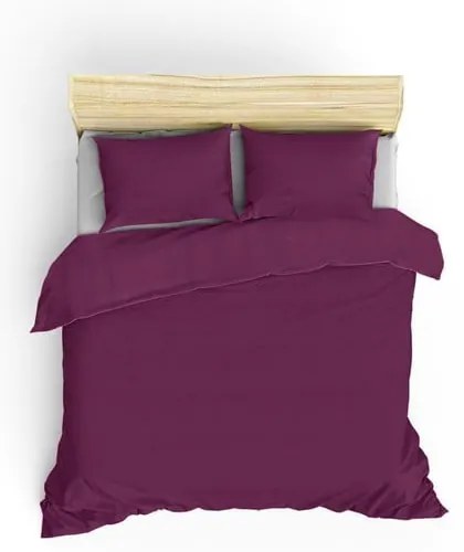 Tmavofialové obliečky na jednolôžko z bavlny Renforcé 140x200 cm – Mijolnir