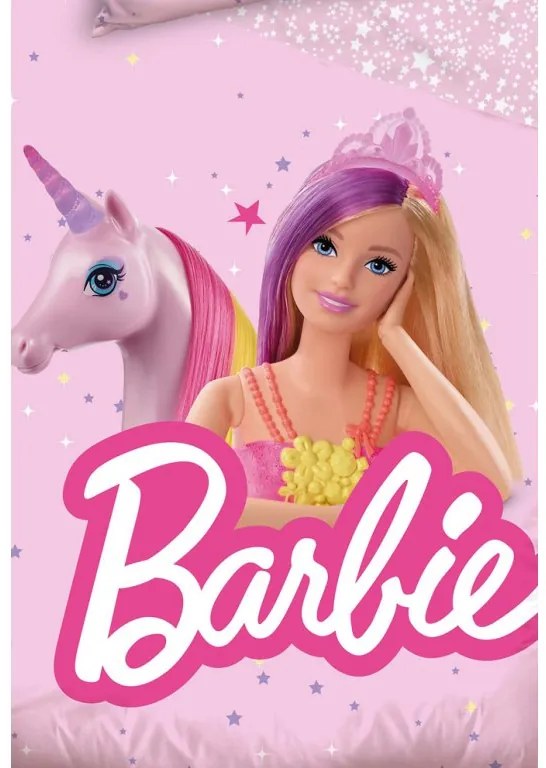 Obliečky do postieľky Barbie Kúzelný Jednorožec 100x135/40x60 cm