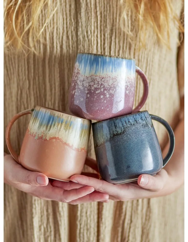 Kameninové hrnčeky v súprave 3 ks 460 ml Cloe – Bloomingville