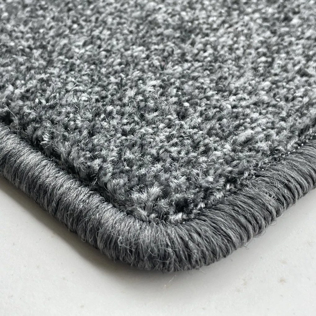 Vopi, Kusový koberec Messina antra kruh, 200x200 (priemer) kruh, šedá, obývacia izba