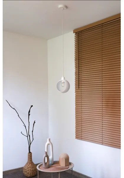 Duolla - Závesné svietidlo na lanku IRONLINE 1xE27/15W/230V biela