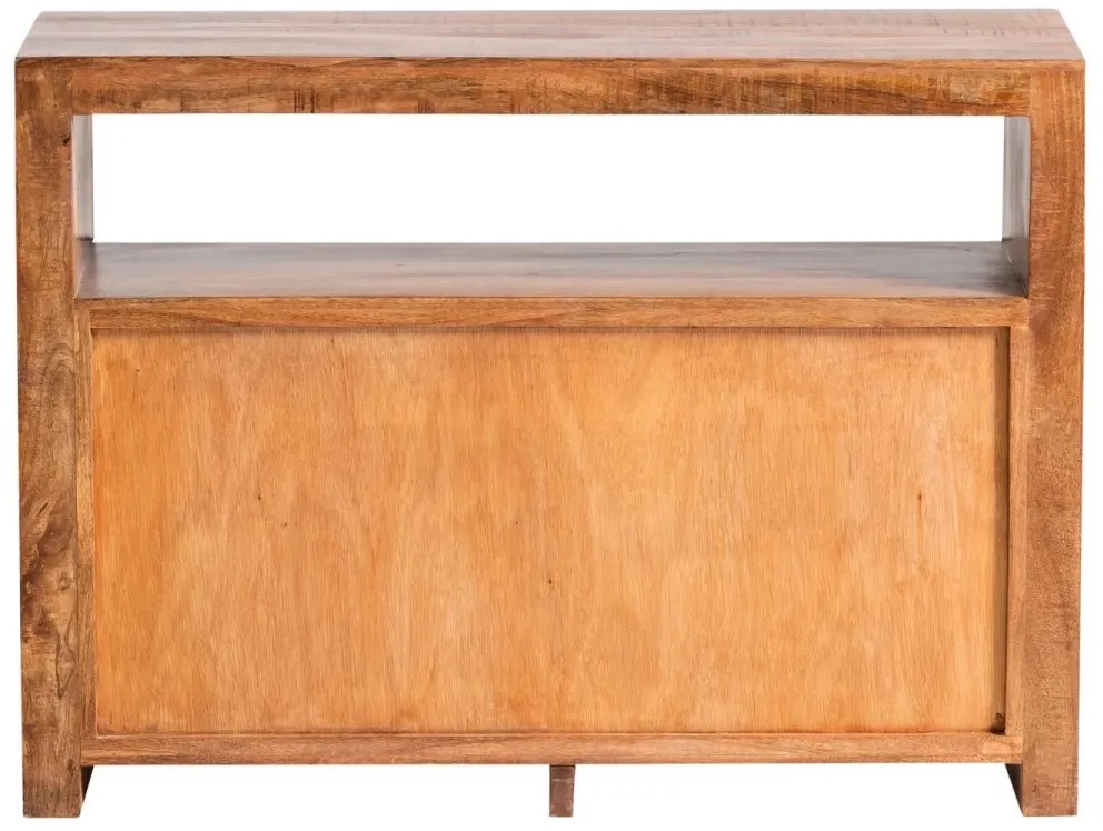 furniture-nabytek.cz - Masivní komoda Country z mangového dřeva, lakovaná, hnědá – 117×45×85 cm