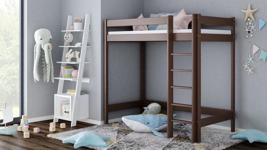 DETSKÁ JEDNOLÔŽKOVÁ POSCHODOVÁ POSTEĽ JANKA RÔZNE FARBY / ROZMERY