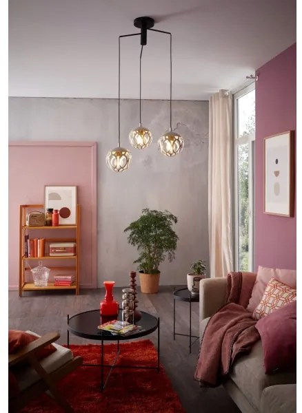 Eglo 99073 - Luster na lanku MIRTAZZA 3xE27/60W/230V