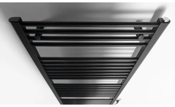 Aqualine - Kúpeľňový elektrický radiátor DIRECT-E 600W/230V 132 cm matná čierna