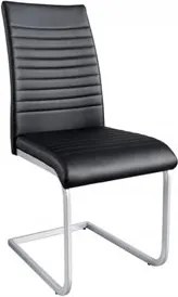 Konzolová stolička Condo čierny chróm (2ks)