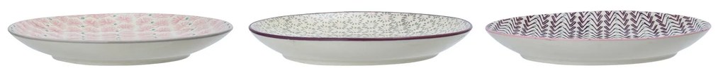 Bloomingville Keramický tanier Maya Plate 22 cm - 3 druhy C - cik cak